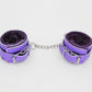 Love In Leather Faux Fur Lined Leatherette Wrist Restraints With Detachable Chain Join