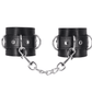 Love In Leather Faux Leather Wrist Cuffs With Buckle Closure And Detachable Chain Join