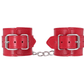 Love In Leather Faux Leather Wrist Cuffs With Buckle Closure And Detachable Chain Join