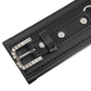 Love In Leather Faux Leather Wrist Restraints With Detachable Chain Join And Diamanté Buckle