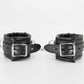 Love In Leather Heavily Padded Wrist Restraints With Dee Rings Lockable Buckles