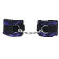 Love In Leather Bright Satin Wrist Cuffs Covered In Luxurious Lace