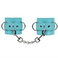 Love In Leather Turquoise Blue Faux Leather Wrist Restraints