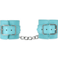 Love In Leather Turquoise Blue Faux Leather Wrist Restraints