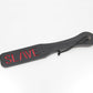 Love In Leather Black Faux Leather Slapper Paddle With ‘Slave’ Cut Out Design B-PAD02