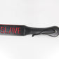 Love In Leather Black Faux Leather Slapper Paddle With ‘Slave’ Cut Out Design B-PAD02