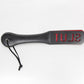Love In Leather Black Faux Leather Slapper Paddle With ‘Slut’ Cut Out Design B-PAD03