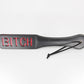Love In Leather Black Faux Leather Slapper Paddle With ‘Bitch’ Cut Out Design B-PAD04
