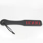 Love In Leather Black Faux Leather Slapper Paddle With ‘Ouch’ Cut Out Design B-PAD06