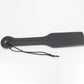 Love In Leather Our Basic Plain Black  Faux Leather Paddle With Nylon Wrist Strap B-PAD12