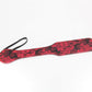 Love In Leather Stylish Paddle Entirely Covered With Satin Finish Red Jacquard Print Fabric B-PAD20