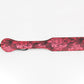 Love In Leather Stylish Paddle Entirely Covered With Satin Finish Red Jacquard Print Fabric B-PAD20