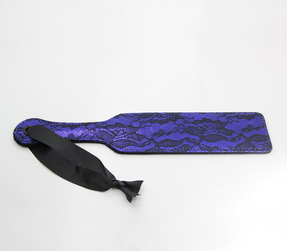 Love In Leather Lace Paddle Front With Ribbon Wrist Strap And Extra Soft Plush Backing B-PAD21