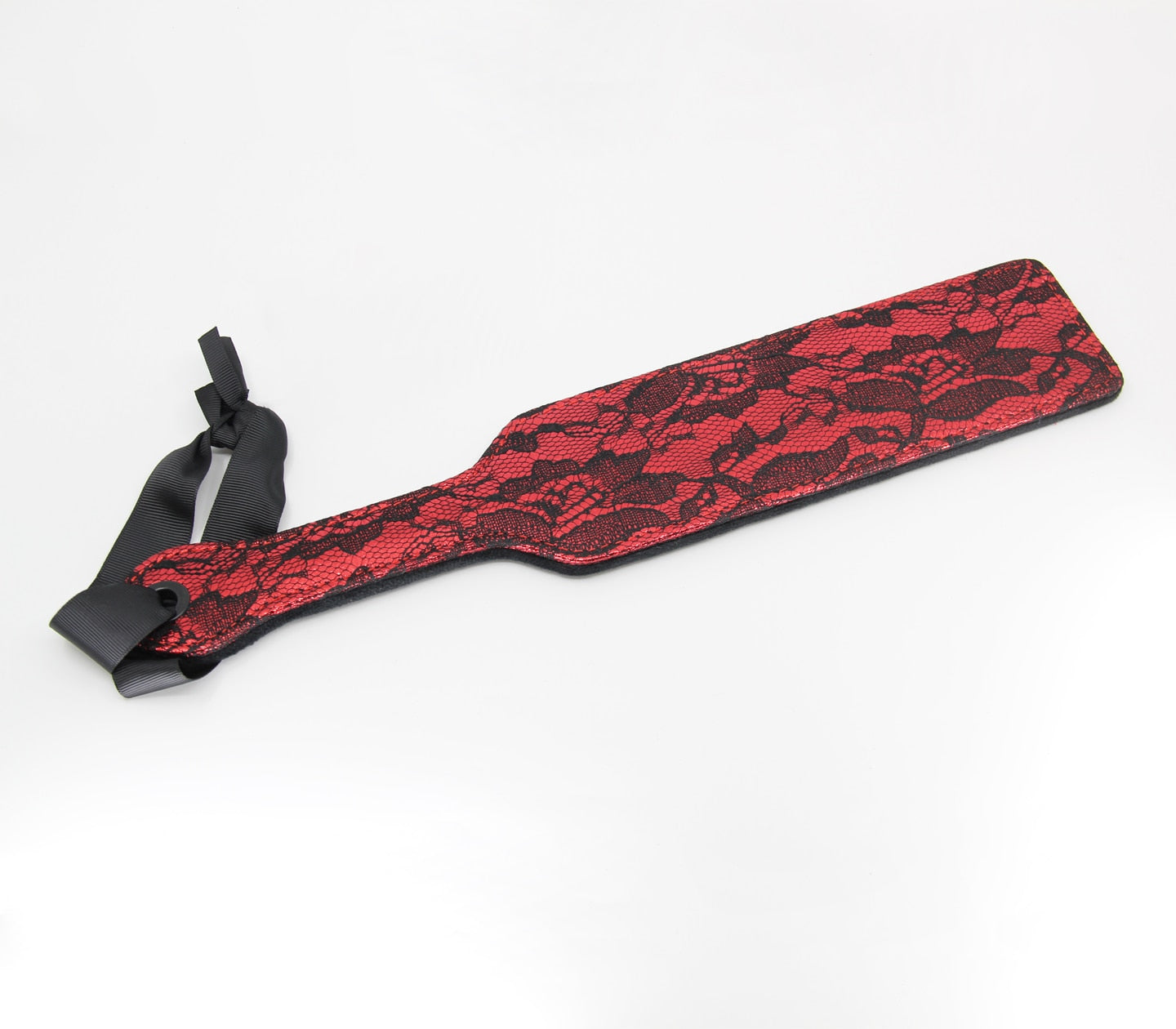 Love In Leather Lace Paddle Front With Ribbon Wrist Strap And Extra Soft Plush Backing B-PAD21