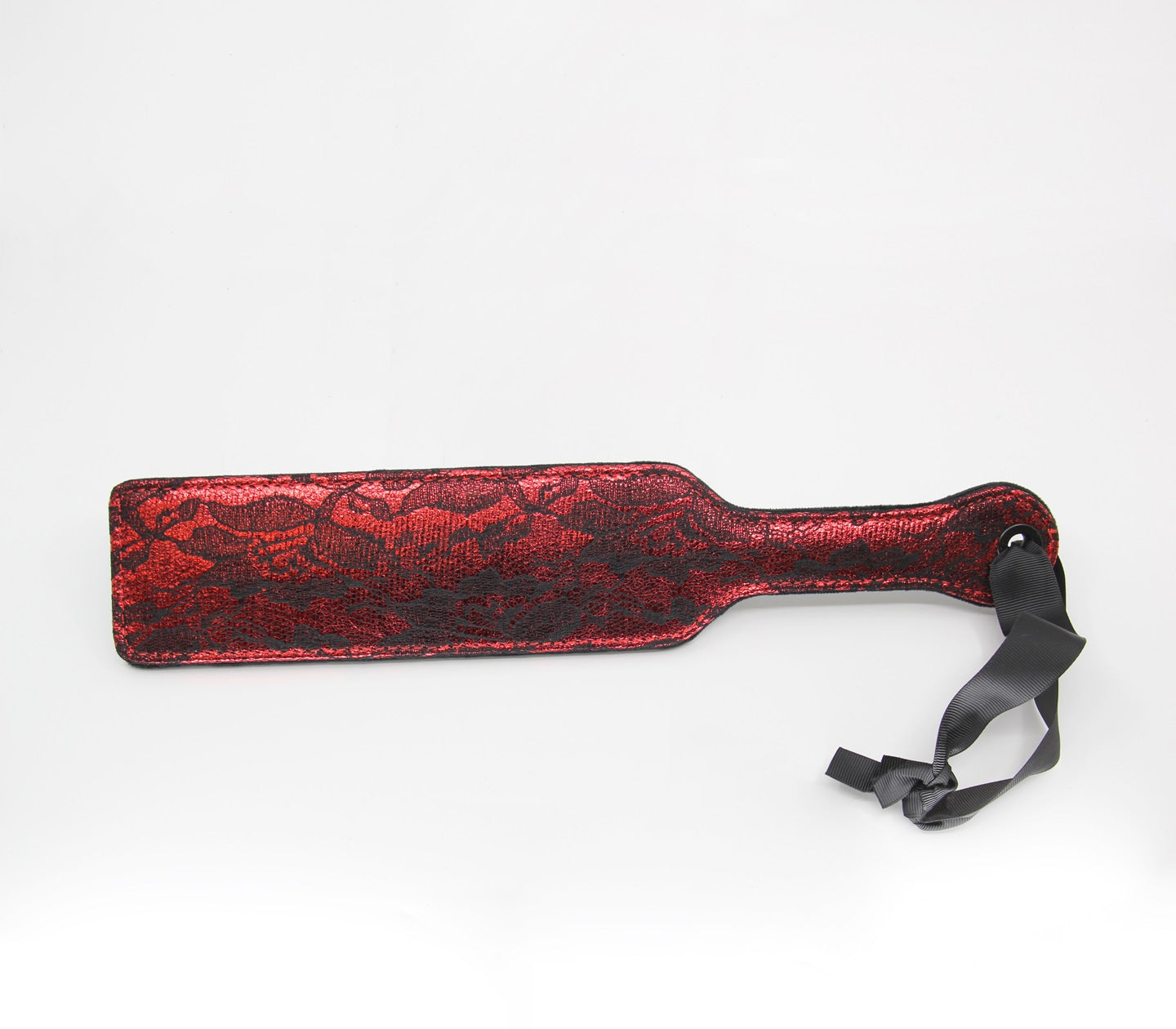 Love In Leather Lace Paddle Front With Ribbon Wrist Strap And Extra Soft Plush Backing B-PAD21