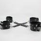 Love In Leather PU Hog Tie Shackle With Detachable Faux Fur Lined Ankle And Wrist Restraints