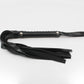 Love In Leather Basic PU Leather Flogger With Wrist Strap And Stud Detail B-WHI01