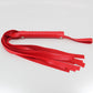 Love In Leather Basic PU Leather Flogger With Wrist Strap And Stud Detail B-WHI01