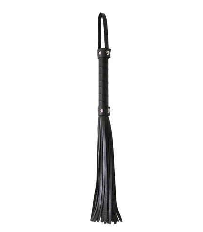 Love In Leather Faux Leather Flogger With Heart Design On Handle B-WHI04