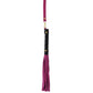 Love In Leather Mini Flogger With Latex Handle, Detachable Wrist Strap And Faux Suede Leather Tails B-WHI05