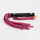 Love In Leather Mini Flogger With Latex Handle, Detachable Wrist Strap And Faux Suede Leather Tails B-WHI05