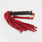 Love In Leather Mini Flogger With Latex Handle, Detachable Wrist Strap And Faux Suede Leather Tails B-WHI05