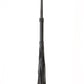 Love In Leather Black Leather Look Flogger With Wrist Strap And Matte Black Hardware B-WHI11