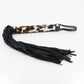 Love In Leather Vegan Friendly Flogger With Leatherette Tails And Furry Animal Print Handle B-WHI13