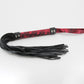Love In Leather Red Jacquard Print Flogger With Faux Leather Tails B-WHI20
