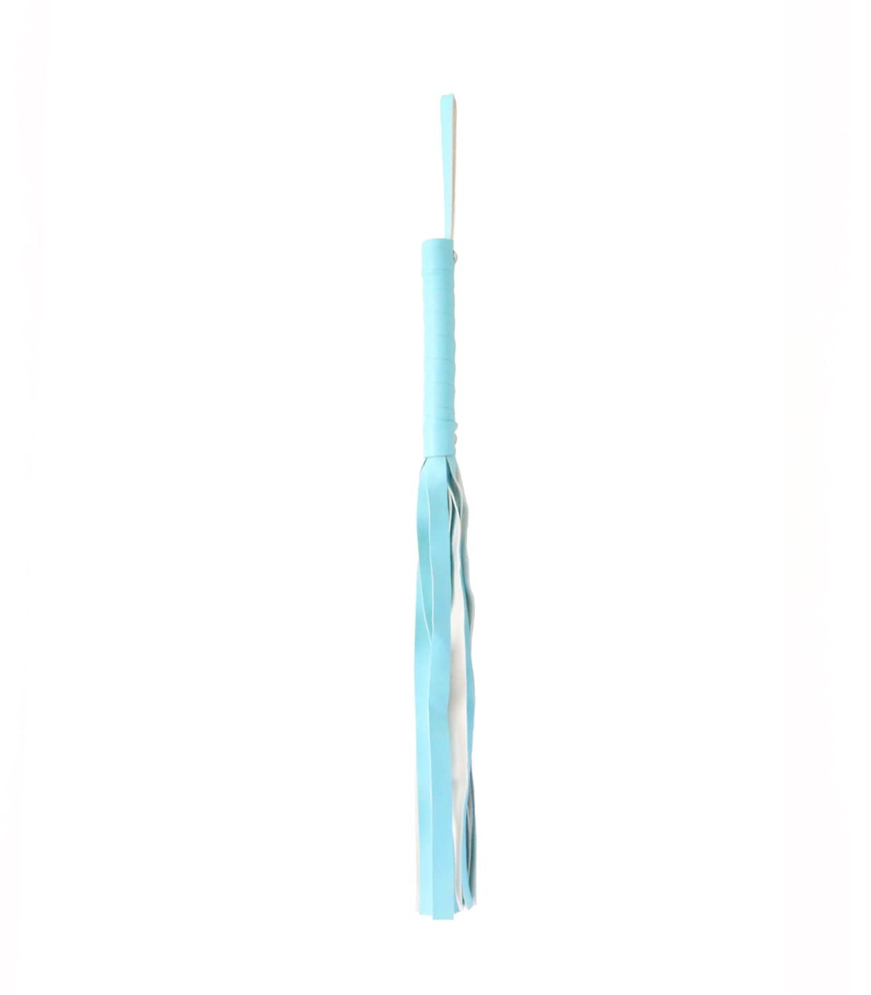 Love In Leather Turquoise Blue Faux Leather Flogger With Silver Stud Detail B-WHI22