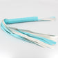 Love In Leather Turquoise Blue Faux Leather Flogger With Silver Stud Detail B-WHI22