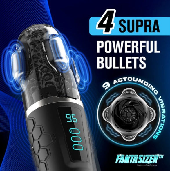 Peak Performa Hypershaker Automatic App Controlled LCD Masturbator Black