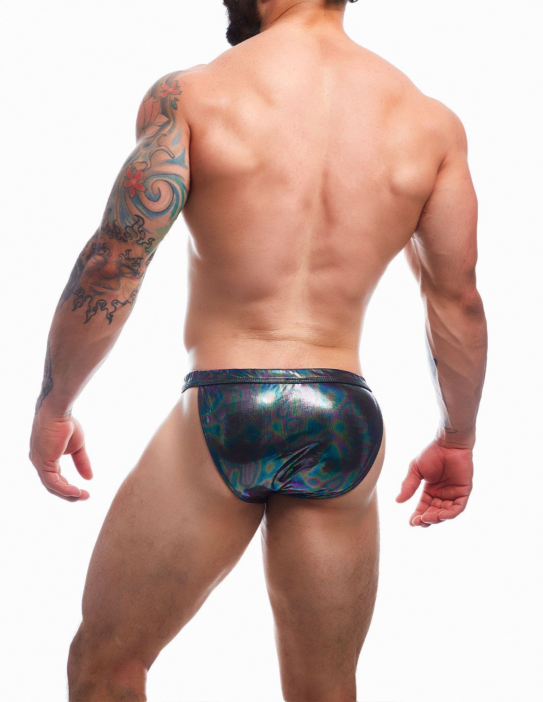 CUT4MEN Emerald Clip Tanga Brief Black Size S/M/L/XL