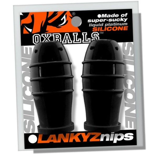 OxBalls Lankyz Silicone Nipsuckers Black