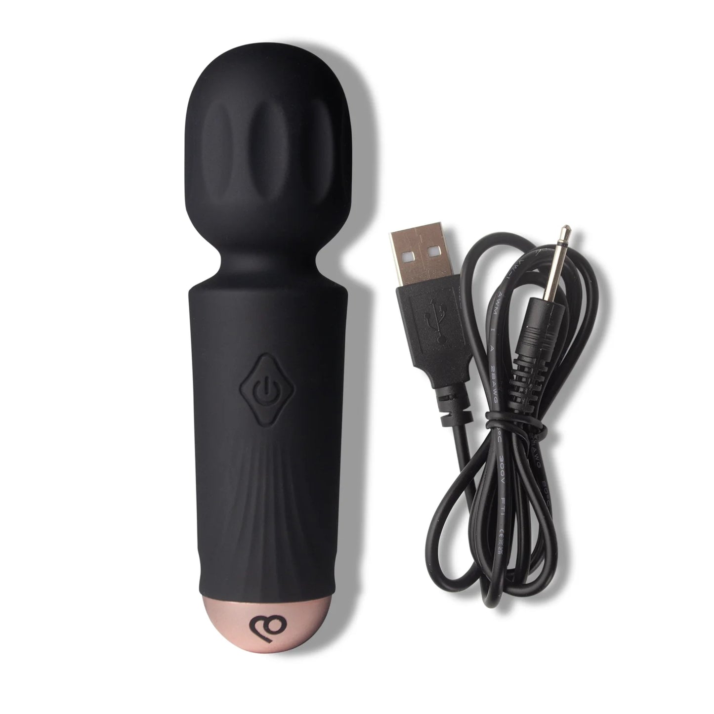 Rocks Off Rechargeable Mini Wand - Black Tulip