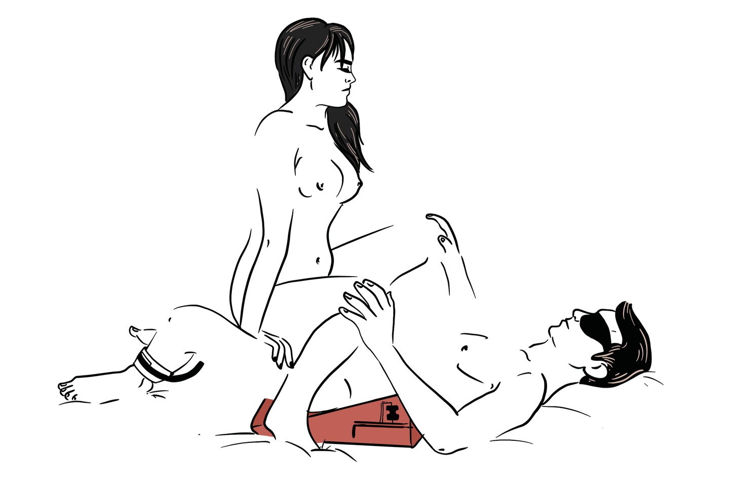 Liberator Black Label Bondage Wedge - Sex Positioner Pillow with Cuffs