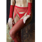 Killer Legs Mesh Net G-String Red Size OS