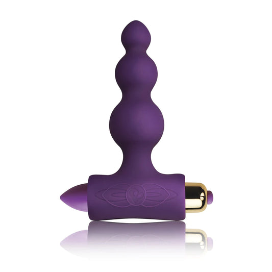 Rocks Off Petite Sensations Bubbles Vibrating Anal Butt Plug Purple
