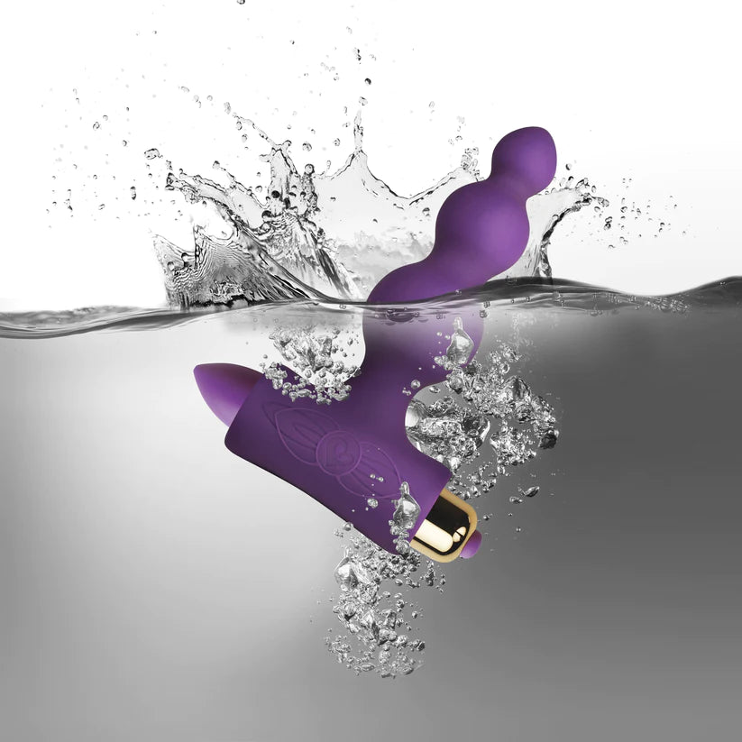 Rocks Off Petite Sensations Bubbles Vibrating Anal Butt Plug Purple