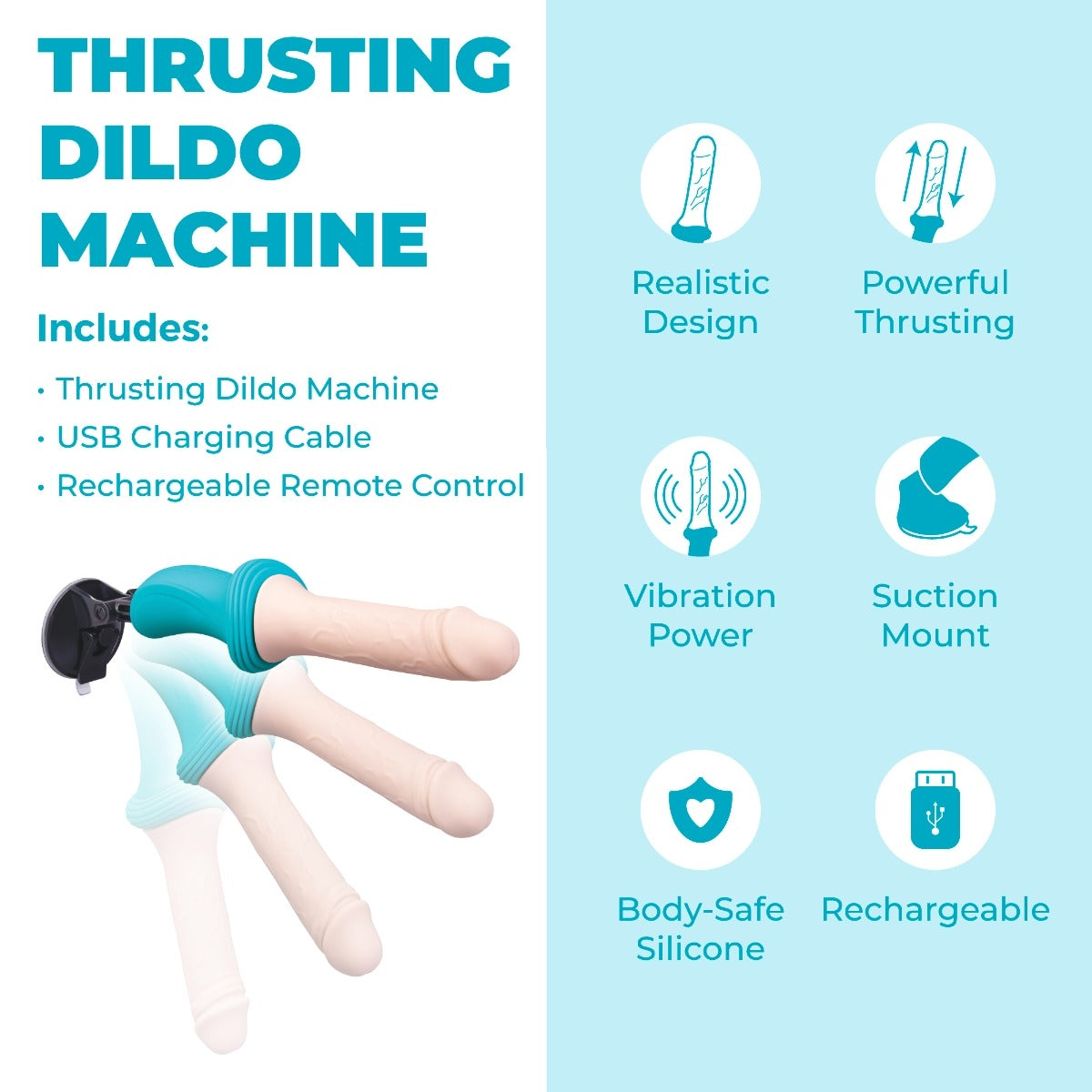 COTR | B-Vibe Realistic Thrusting Dildo Machine