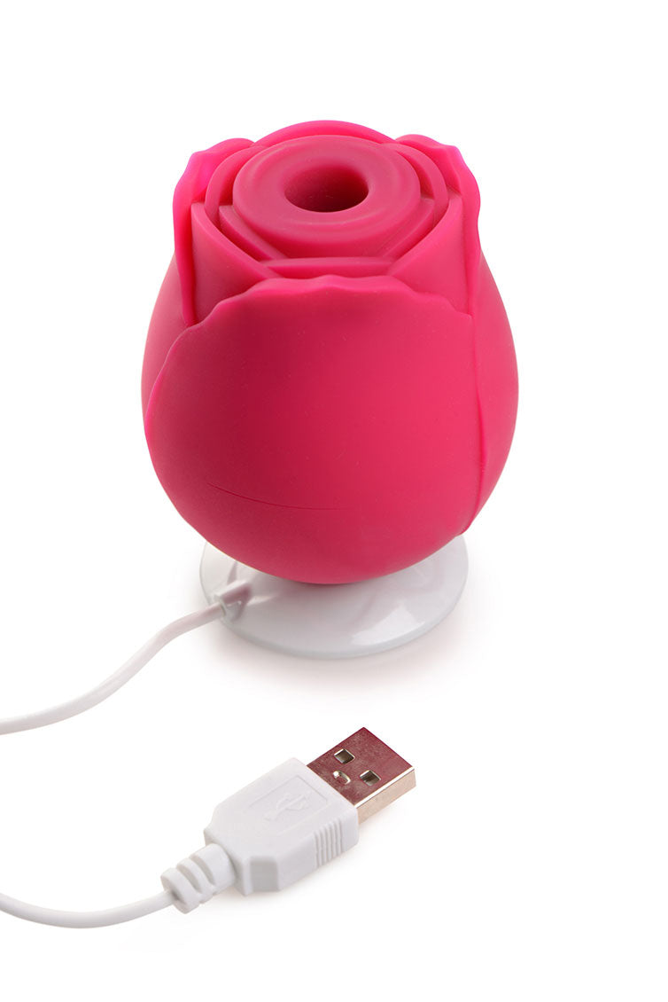 Curve Toys | Gossip Cum Into Bloom Clitoral Vibrator - Rose Lust