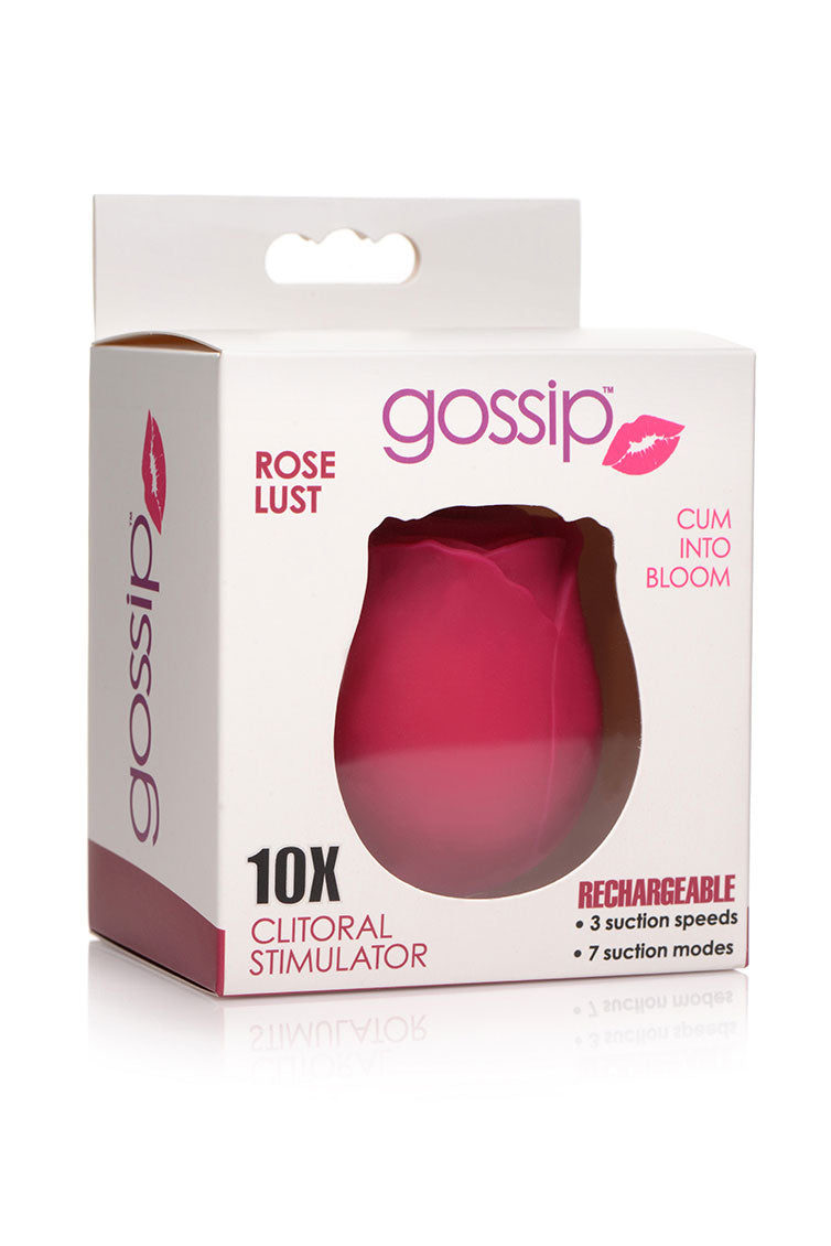 Curve Toys | Gossip Cum Into Bloom Clitoral Vibrator - Rose Lust