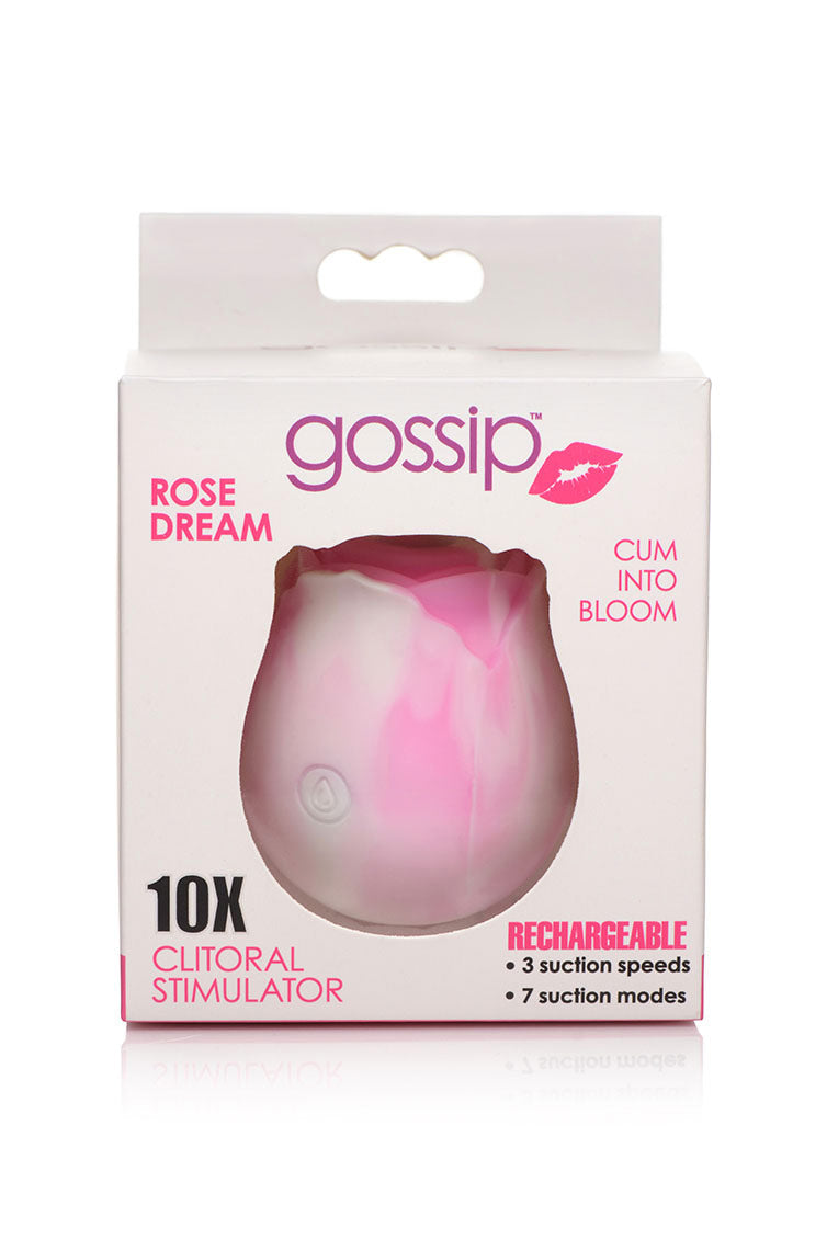Curve Toys | Gossip Cum Into Bloom Clitoral Vibrator - Rose Dream