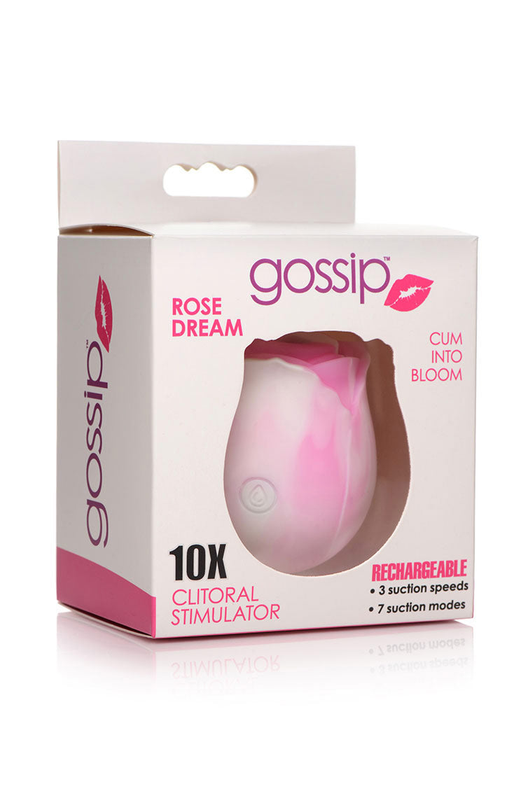 Curve Toys | Gossip Cum Into Bloom Clitoral Vibrator - Rose Dream