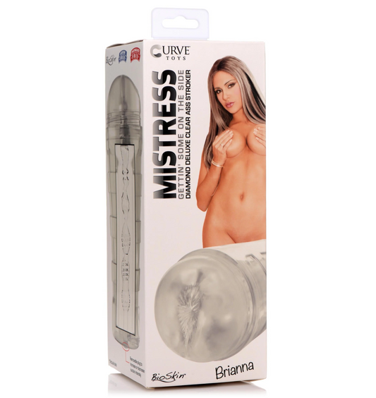 Curve Toys | Mistress Brianna - Diamond Deluxe Clear Ass Stroker Masturbator