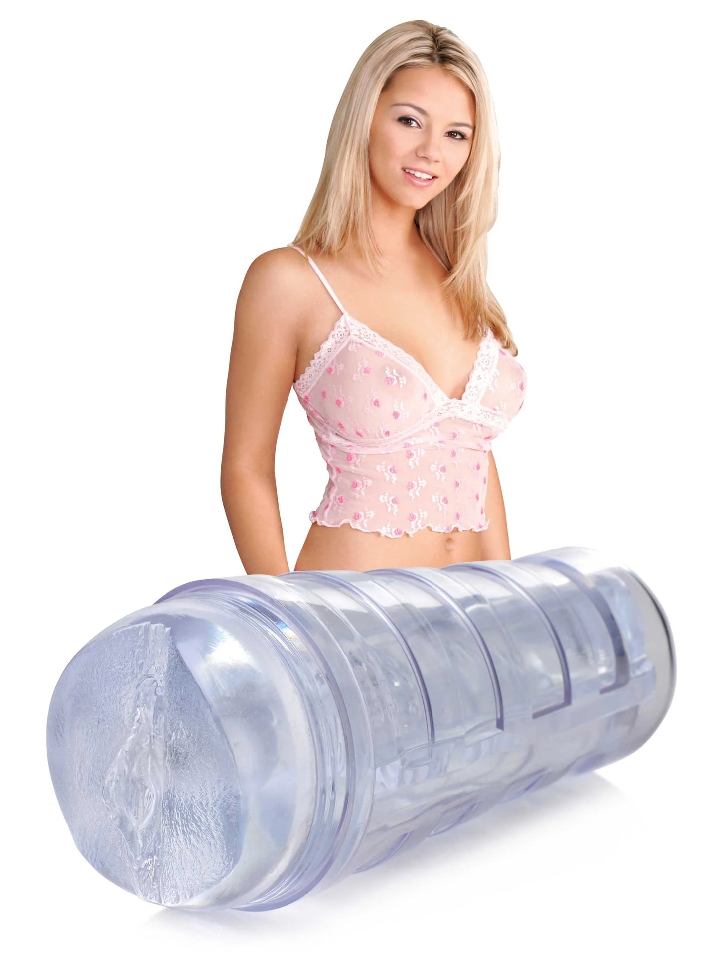 Curve Toys | Mistress Julie - Diamond Deluxe Clear Pussy Stroker Masturbator