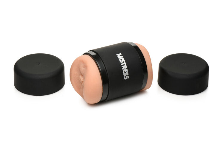 Curve Toys | Mistress Double Shot Mini Masturbators Pussy & Ass (Medium Tone)