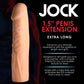 Curve Toys | JOCK Extra Long 1.5" Penis Extension Sleeve - Light