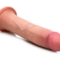 Curve Toys | Jock 8" Dual Density Silicone Dildo Dong - Light