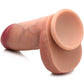 Curve Toys | Jock 6" Dual Density Silicone Dildo With Balls - Light